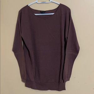Theory size M light weight sweater. Dark Mauve